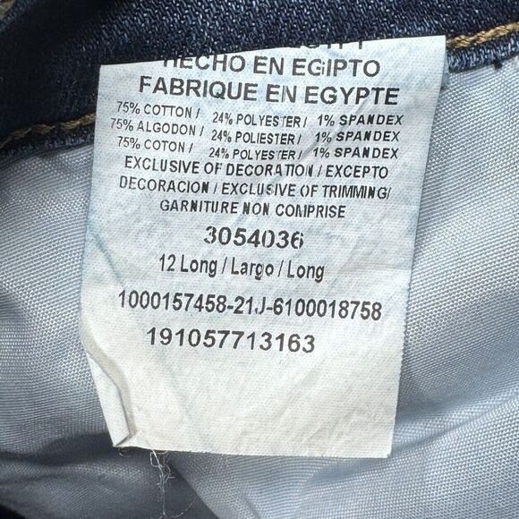Lee Jeans Womens 12 Long Relaxed Fit Straight Leg Mid Rise Blue Measures 32x32.5 - Picture 4 of 10